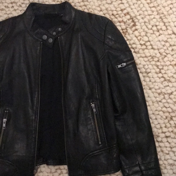 Trouve Leather Moto Jacket - Picture 4 of 5